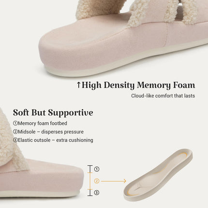 Blush Cloud Adjustable Arch Support Slippers