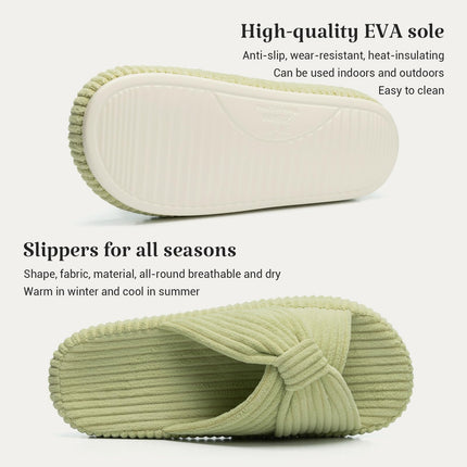 HODY - Pistachio Cream Memory Foam Slippers (Supportive Arch Edition)