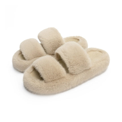 Chaussons d’intérieur Hush duveteux à bout ouvert