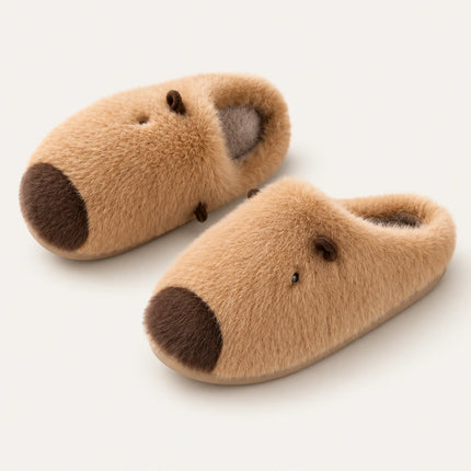 Cappy Plush Capybara House Slippers