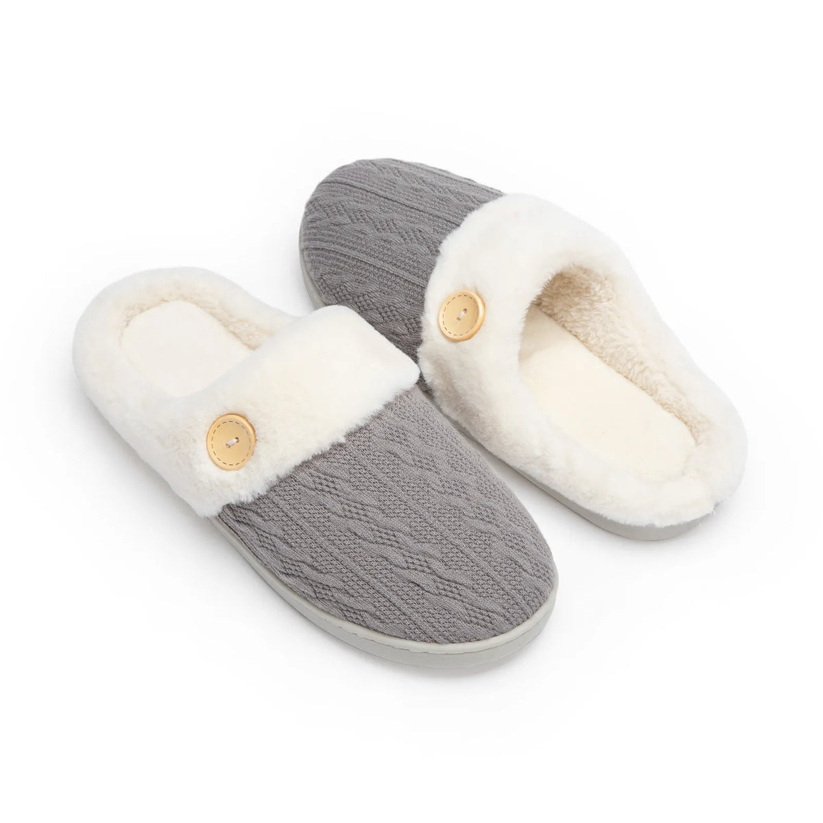 Grey_BUTTON_Warm_Scuff_Slippers