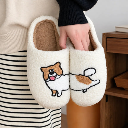 PawStory Plush Animal House Slippers