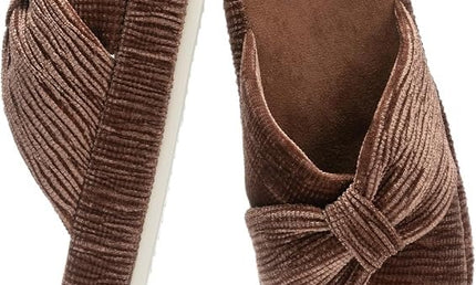 Luxurious Pearl Velvet Slippers