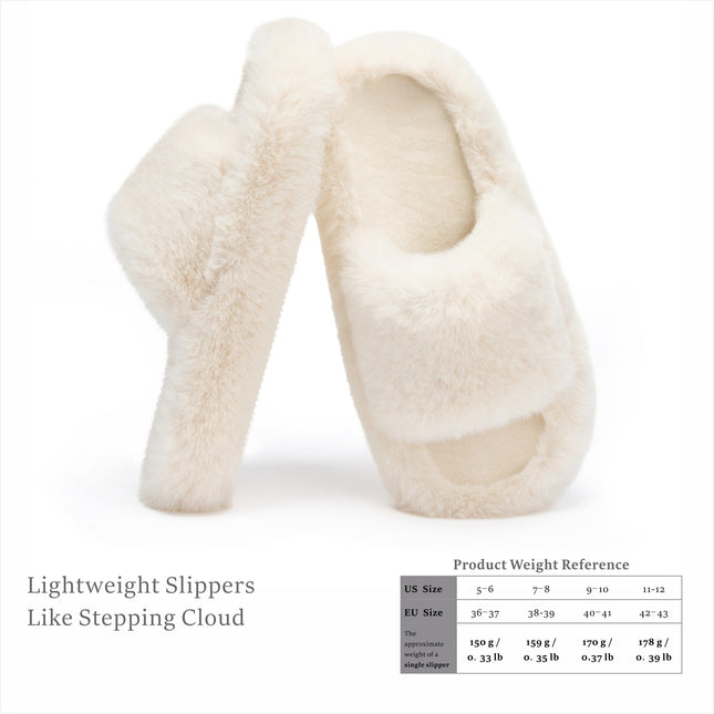 Fuzzy Comfy Memory Foam Slippers
