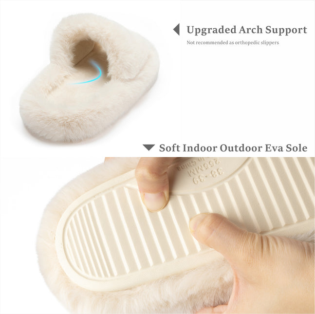 Fuzzy Comfy Memory Foam Slippers